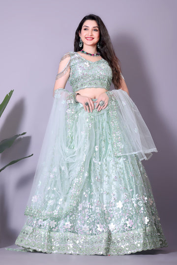 Chic Powder Blue Engagement Choli for a Perfect Fit